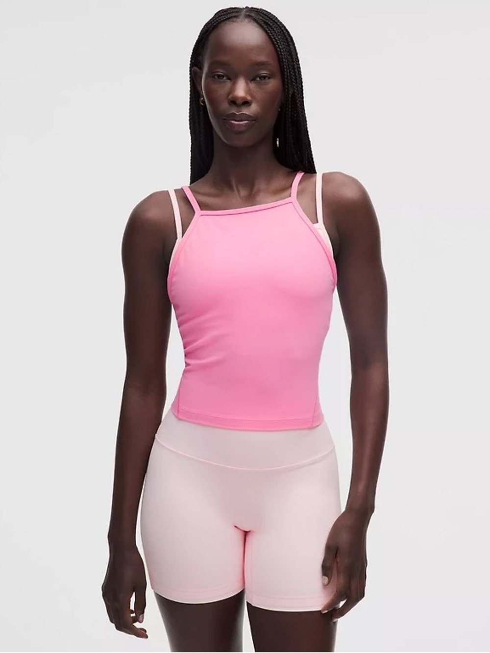 Lululemon Align Layered High Neck Tanktop and Align Side Slit Skirt Matching Set